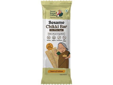 Sweet Karam Coffee Sesame Chikki Bar, 20 g