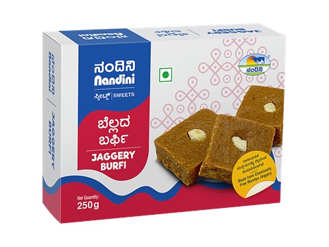Nandini Jaggery Burfi, 250 g