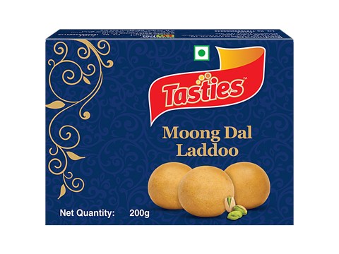 Tasties Mithai/Sweets Moong Dal Laddoo - Made With Pure Desi Ghee, 200 g