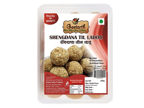 GEETARTH Geetarth Peanut Sesame / Shengdana Til Ladoo, 200 g