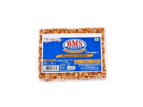 BMS Sweets Chikki - Peanut, 100 g