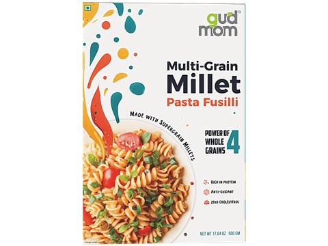 Gudmom Multi Grain Millet Pasta - Fusilli, 500 g
