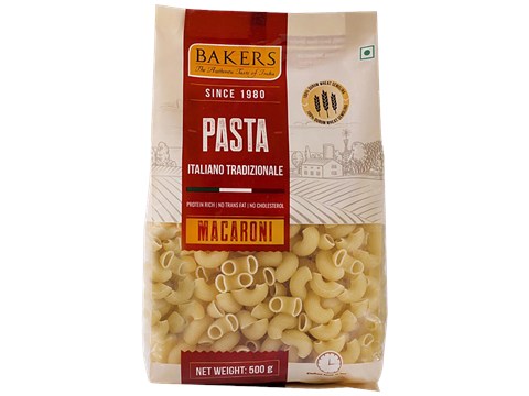 BAKERS Pasta Macaroni - Protein Rich, No Trans Fat & No Cholesterol, 500 g