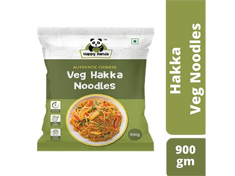 HAPPY PANDA Veg Hakka Noodles - Authentic Chinese, Hygienic & Non Sticky, 900 g