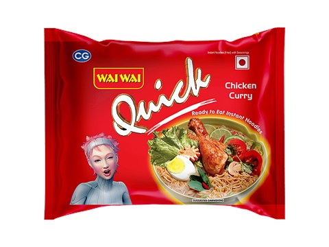 Wai Wai Quick Noodles - Chicken Curry, 62 g