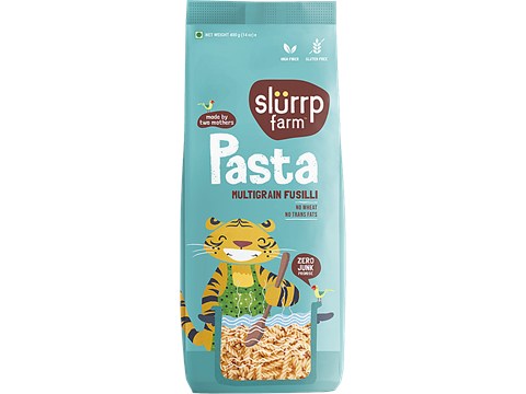 Slurrp Farm Fusilli Pasta - Vegan, No Maida, Gluten Free & Multigrain, Healthy, Fibre Rich, 400 g