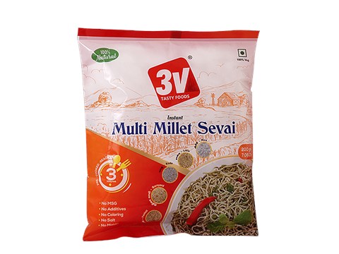 3V TASTY FOODS Multi Millet Sevai, 200 g