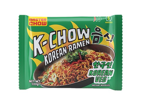 MasterChow Korean Ramen Veg Instant Noodles, 100 g