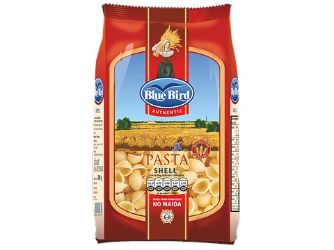 Blue Bird Shell Macaroni Made From Rawa Suji - No Maida, 500 g