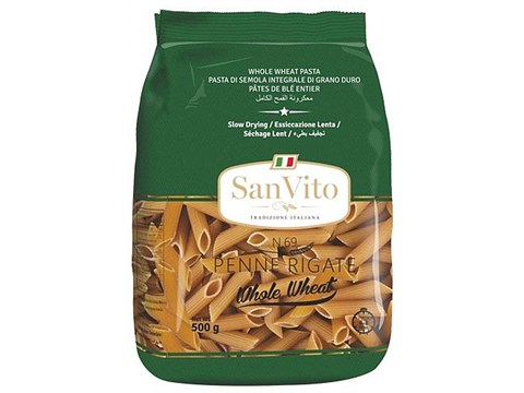 San Vito Whole Wheat Penne, N.69, 500 g