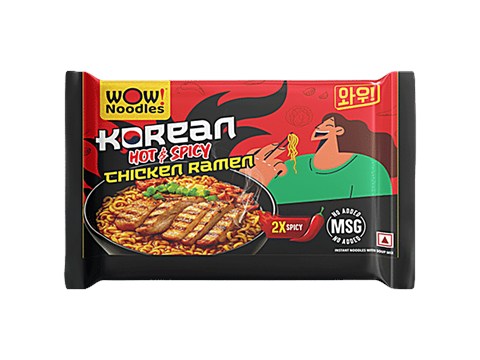 Wow! Noodles Korean Hot & Spicy Chicken Ramen, 72 g