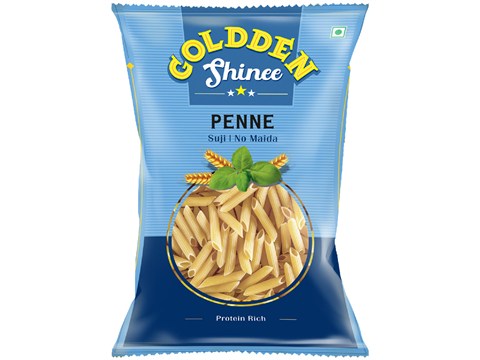 Goldden Shinee Penne Pasta - Suji, No Maida, Rich In Protein, 1 kg