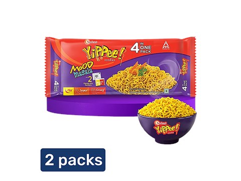 Sunfeast YiPPee! Mood Masala Instant Noodles, 2x260 g