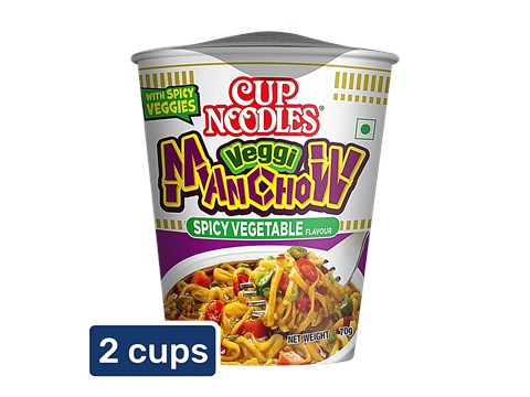 Nissin Cup Noodles - Veggi Manchow, 2x70 g