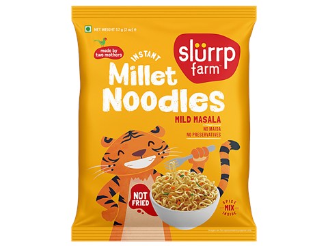 Slurrp Farm Instant Millet Noodles - Mild Masala, 57 g