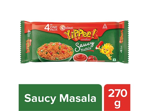 Sunfeast YiPPee! Instant Noodles - Saucy Masala, 270 g