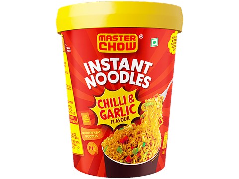 MasterChow Instant Cup Noodles - Chilli Garlic, 100 g