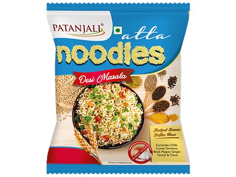 Patanjali Atta Noodles - Desi Masala, 60 g