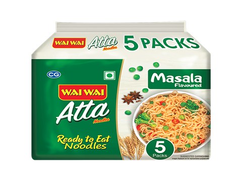 Wai Wai Masala Flavoured Atta Instant Noodles, 325 g