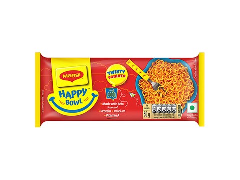 Maggi Happy Bowl Twisty Tomato Instant Noodles, 200 g