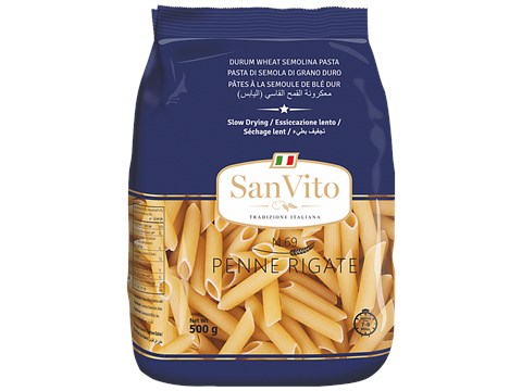 San Vito Durum Wheat Penne Rigate, N.69, 500 g