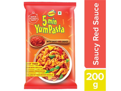 Sundrop 5 Min Yum Pasta - With Red Sauce, 200 g