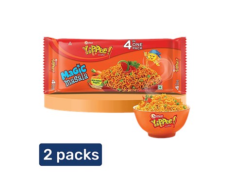 Sunfeast YiPPee! Magic MasalaInstant NoodlesWith Added Veggies, 2x272 g