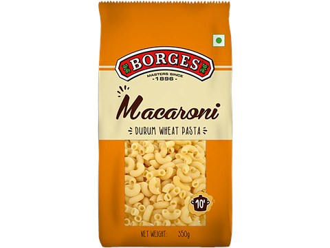 Borges Durum Wheat Pasta - Macaroni, 350 g