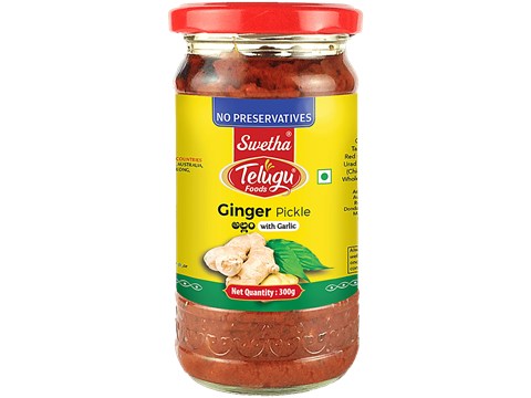 Swetha Telugu foods Pickle - Ginger, 300 g