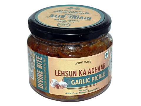 Divine Bite Garlic Pickle, 300 g