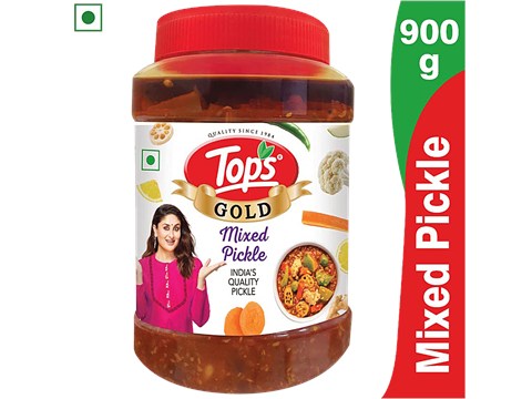 Tops Gold - Mixed Pickle, Traditional Flavour, Intense Taste, 900 g