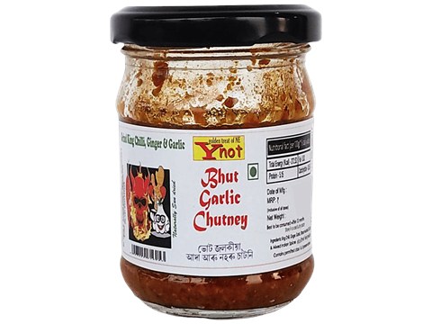 Y not Bhut Garlic Chutney, 80 g