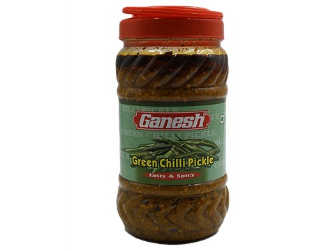 Ganesh Sharbat Pickle - Green Chilli, 1 kg