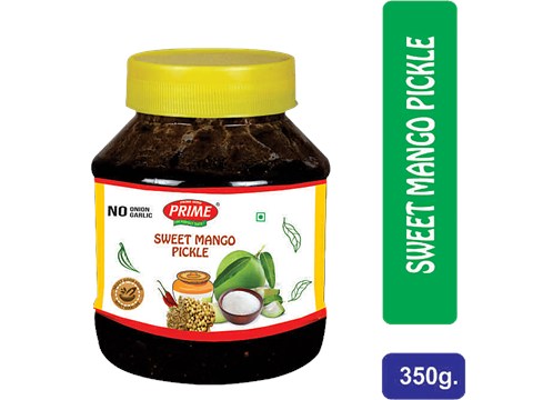 PRIME Sweet Mango Pickle - No Onion, No Garlic, Authentic Taste, Flavour, 350 g