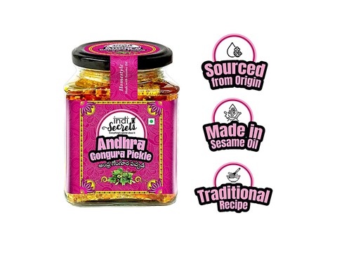 indiSecrets Andhra Gongura Pickle, 250 g