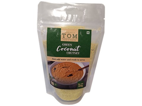 TOM Green Coconut Chutney - No Preservatives, 100 g