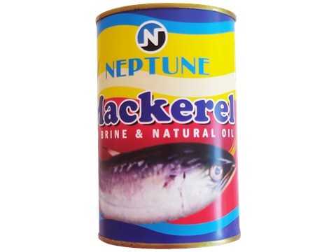 Neptune Mackerel In Natural Oil & Brine - Omega 3, Vitamins, Minerals Rich Condiment, 450 g