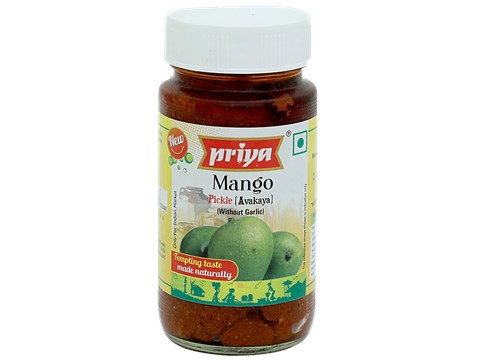 Priya Pickle - Mango Avakaya Without Garlic, 300 g