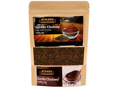 Atharv Home Made Products Niger Seeds/Gurellu Chutney - Spice Blend, Chemical Free, 200 g