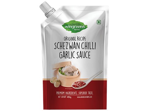 Wingreens Farms Original Recipe - Schezwan Chilli Garlic Sauce, 450 g