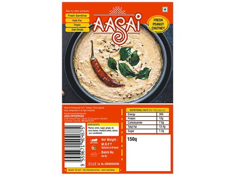 Aasai Fresh Peanut Chutney, 150 g