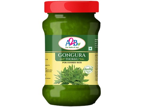 A2B Gongura Thokku For Cooked Rice, 400 g