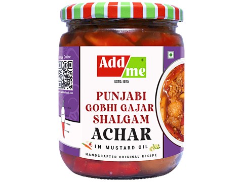 Add me Gobhi Gajar Shalgam Pickle in Mustard Oil, 600 g