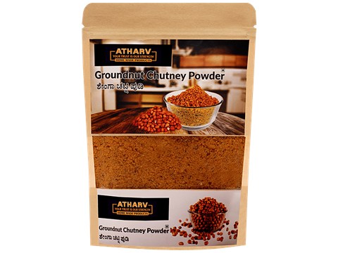 Atharv Home Made Products Groundnut Chutney Powder - Spice Blend, Chemical Free, 200 g