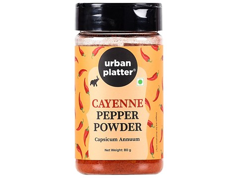 Urban Platter Cayenne Pepper Powder - Capsicum Annuum, 80 g