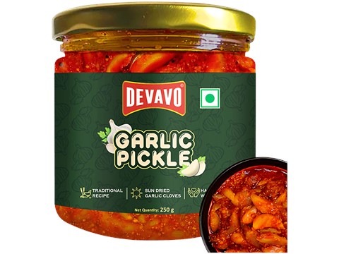 Devavo Garlic Pickle, 250 g