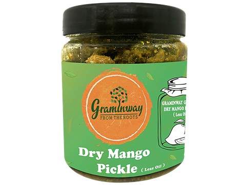 Graminway From The Roots - Dry Mango Pickle (Less Oil), 200 g