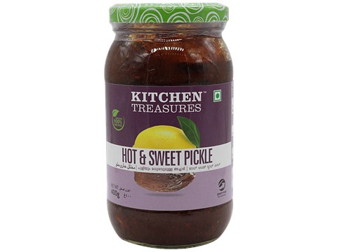 Kitchen Treasures Hot & Sweet Pickle, 400 g