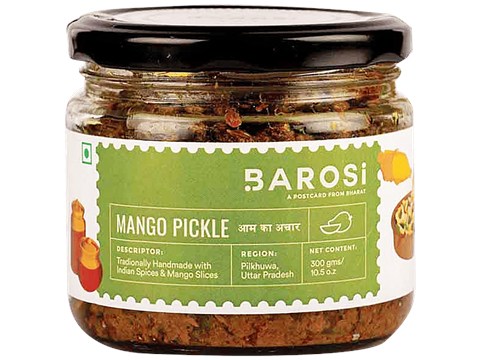 Barosi Mango Pickle - Authentic, Traditional & Handcrafted, 300 g