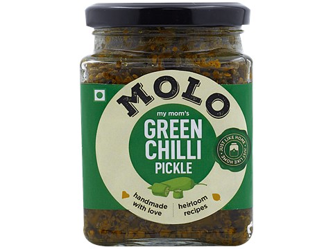 Molo My Mom's Green Chilli Pickle, 250 g